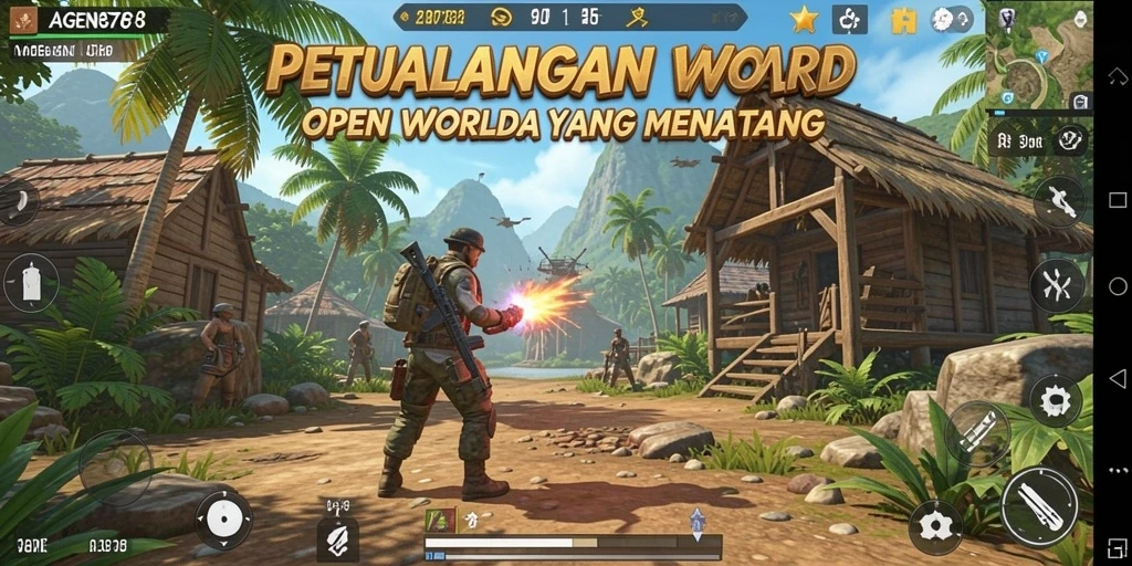 Tampilan gameplay AGEN878 yang mengesankan dalam dunia Open World.