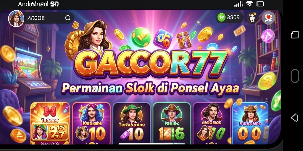 Tampilan gameplay slot GACOR77 yang mengasyikkan dan penuh warna.