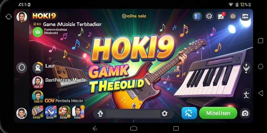 Tampilan gameplay menarik di HOKI9 dengan interaksi musik.