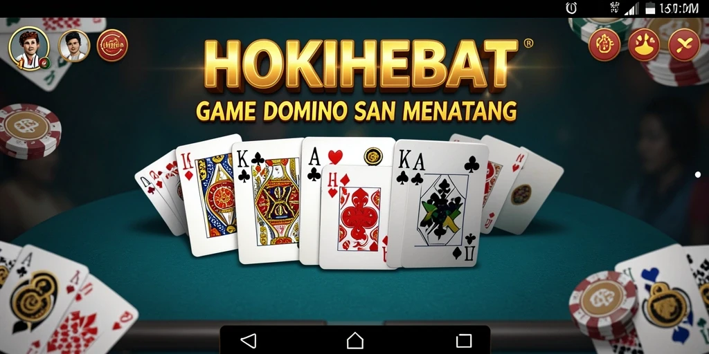 Tangkapan layar HOKIHEBAT dengan gameplay Domino yang menarik.
