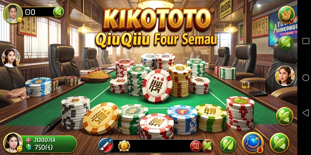 Tampilan gameplay seru KIKOTOTO dalam QiuQiu.
