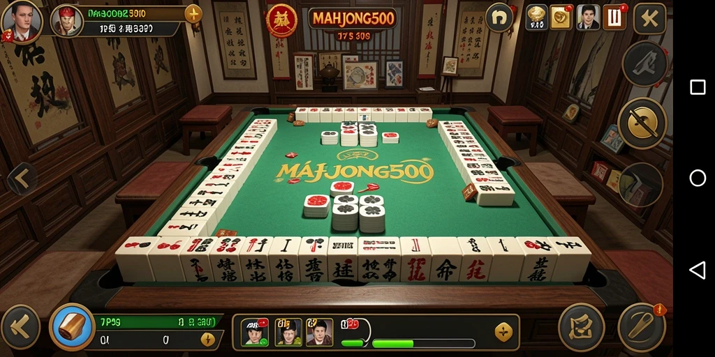 Tampilan gameplay seru dan grafis yang menarik di MAHJONG500.