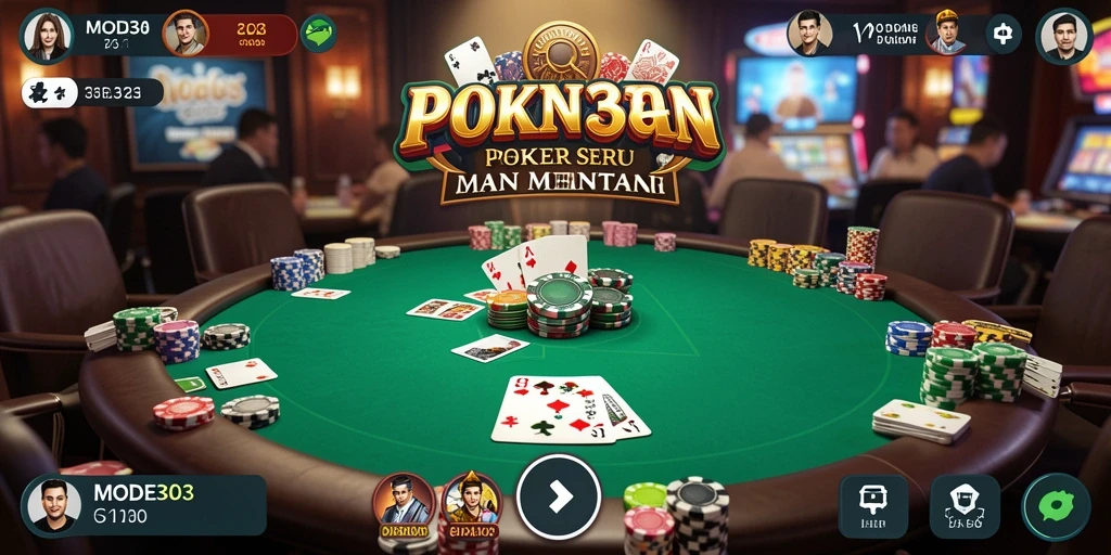 Tampilan menarik dari gameplay Poker di MODE303.